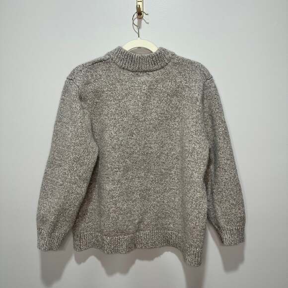 LL Bean Classic Ragg 100% Lamb Wool Sweater, Henley *See measurements* - Picture 6 of 6